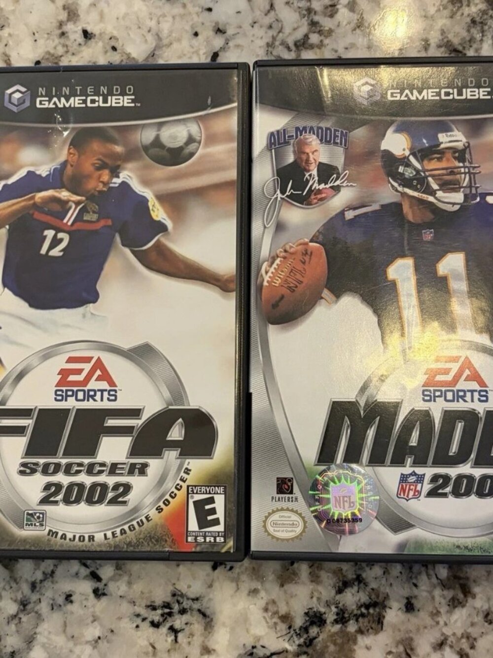 Madden 2002 and FIFA Soccer GameCube Both Complete